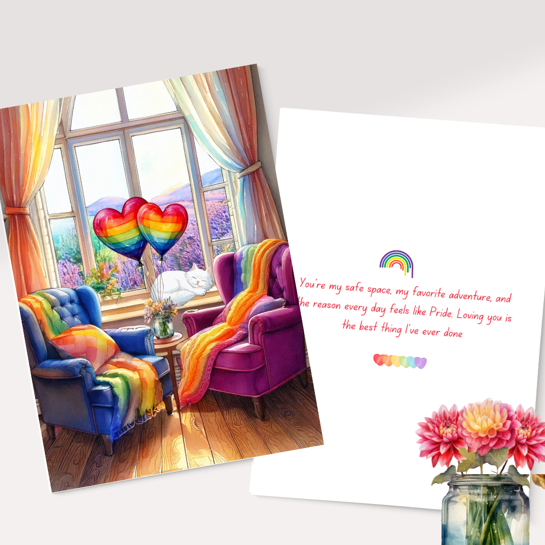 Inclusive Valentine’s Day Cards - LGBTQ+ Themed, Canva Link, Customizable, Ready to Print or Digital Use
