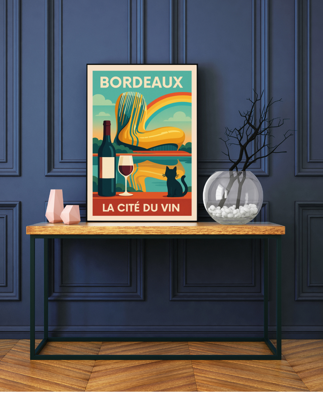 Bordeaux – La Cité du Vin Poster | A Drop of Rainbow CollectionPoster