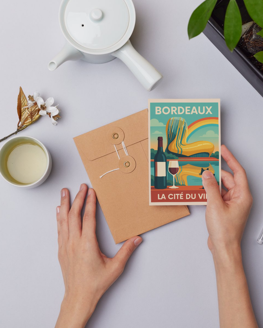 Bordeaux – La Cité du Vin Poster | A Drop of Rainbow CollectionPoster