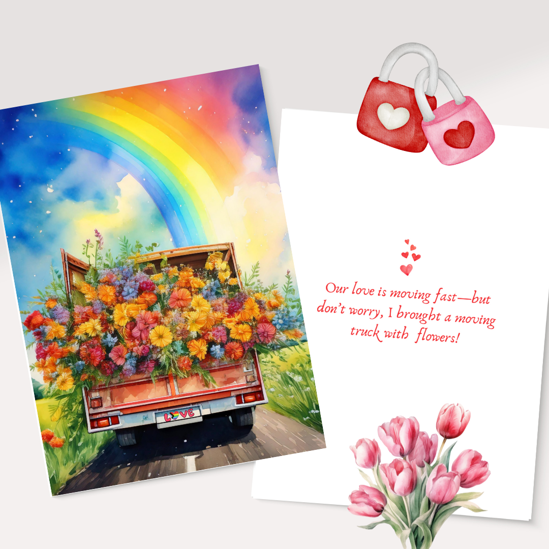 Lot de cartes de Saint-Valentin Queer Love – Célébrez les histoires d'amour LGBTQ+ | Lien Canva personnalisable, prêt à imprimer ou à utiliser en ligne