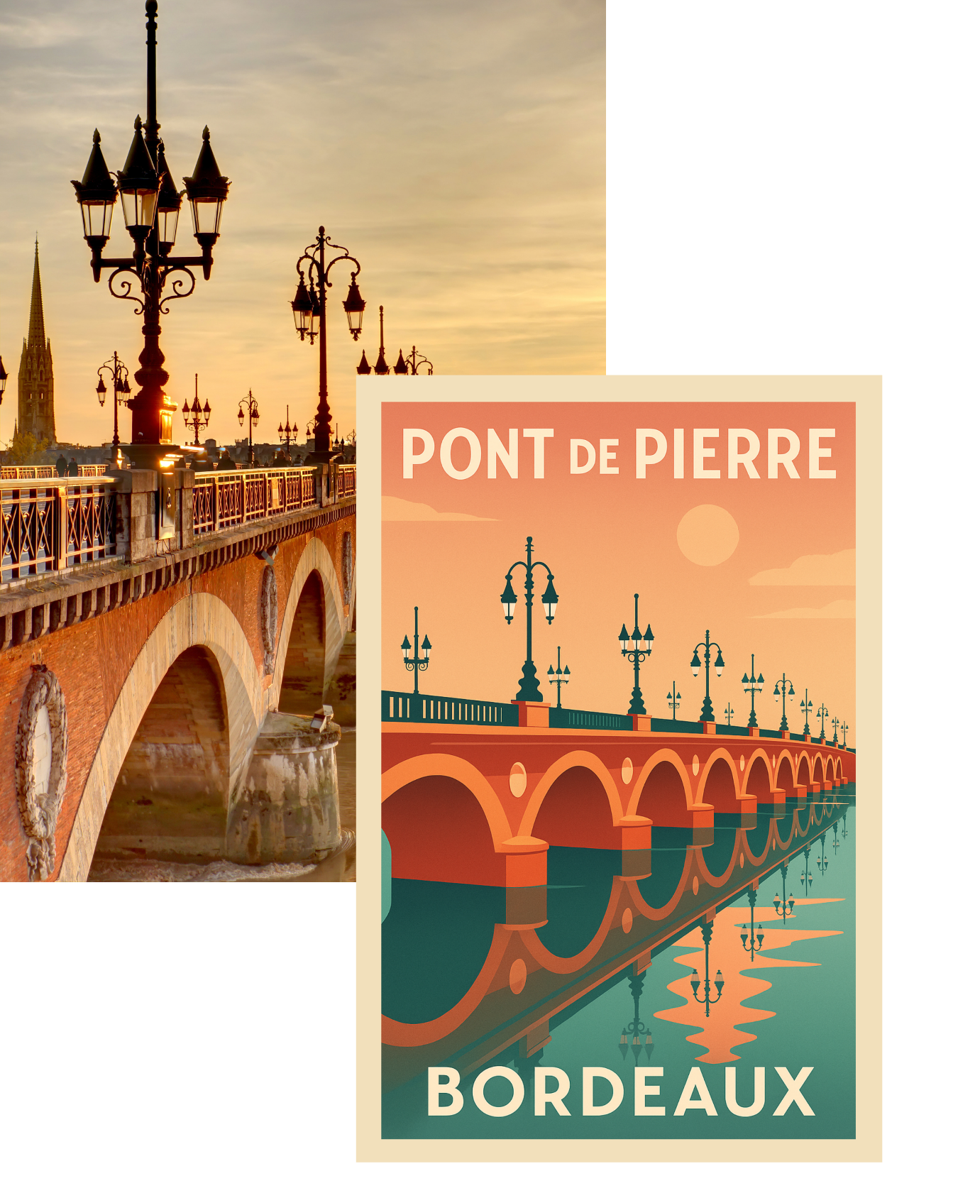 Pont de Pierre – Bordeaux - Premium Matte Paper Poster