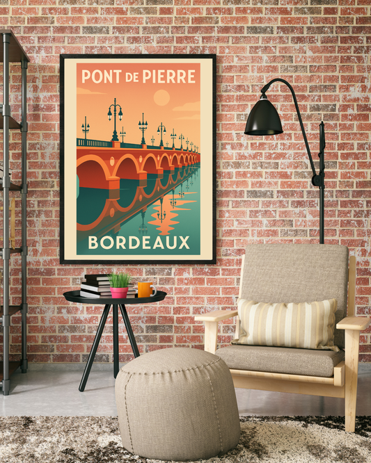 Pont de Pierre – Bordeaux - Premium Matte Paper Poster