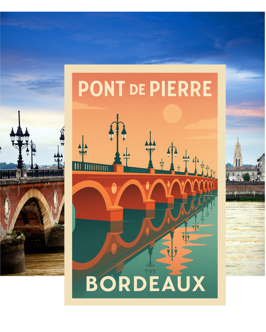 Pont de Pierre – Bordeaux - Premium Matte Paper Poster