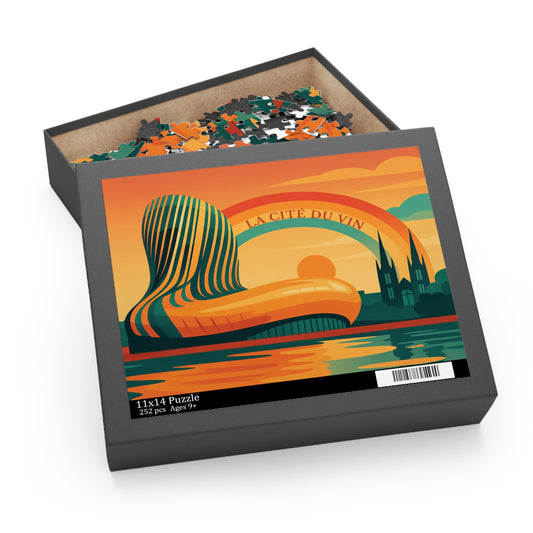 La Cité du Vin Puzzle – Bordeaux Wine Museum Design | 500-Piece Artistic Jigsaw