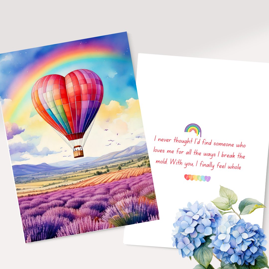 Lot de cartes de Saint-Valentin Queer Love – Célébrez les histoires d'amour LGBTQ+ | Lien Canva personnalisable, prêt à imprimer ou à utiliser en ligne