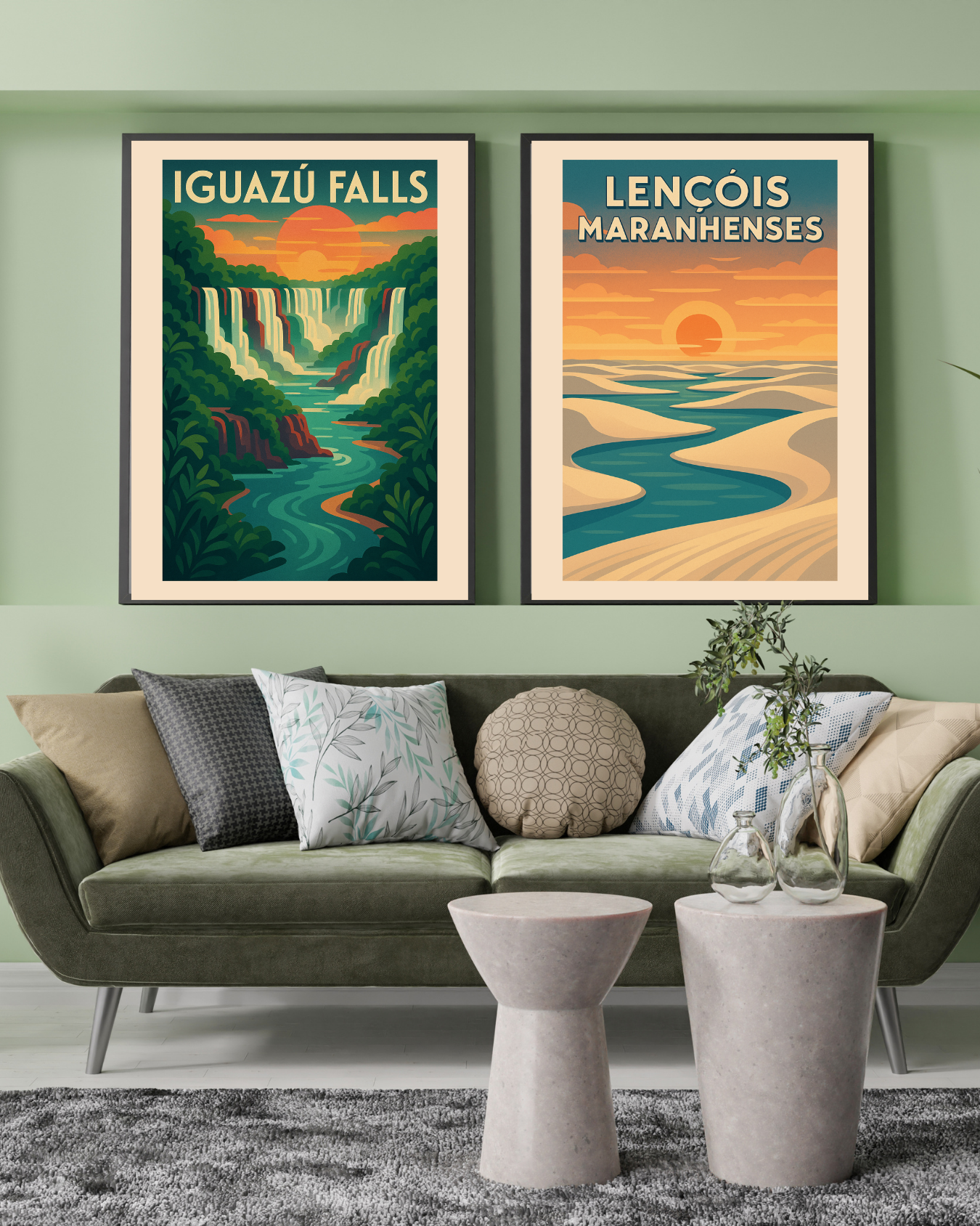 🌎 Wonders of Brazil Collection 🇧🇷 – Digital Travel Poster Set