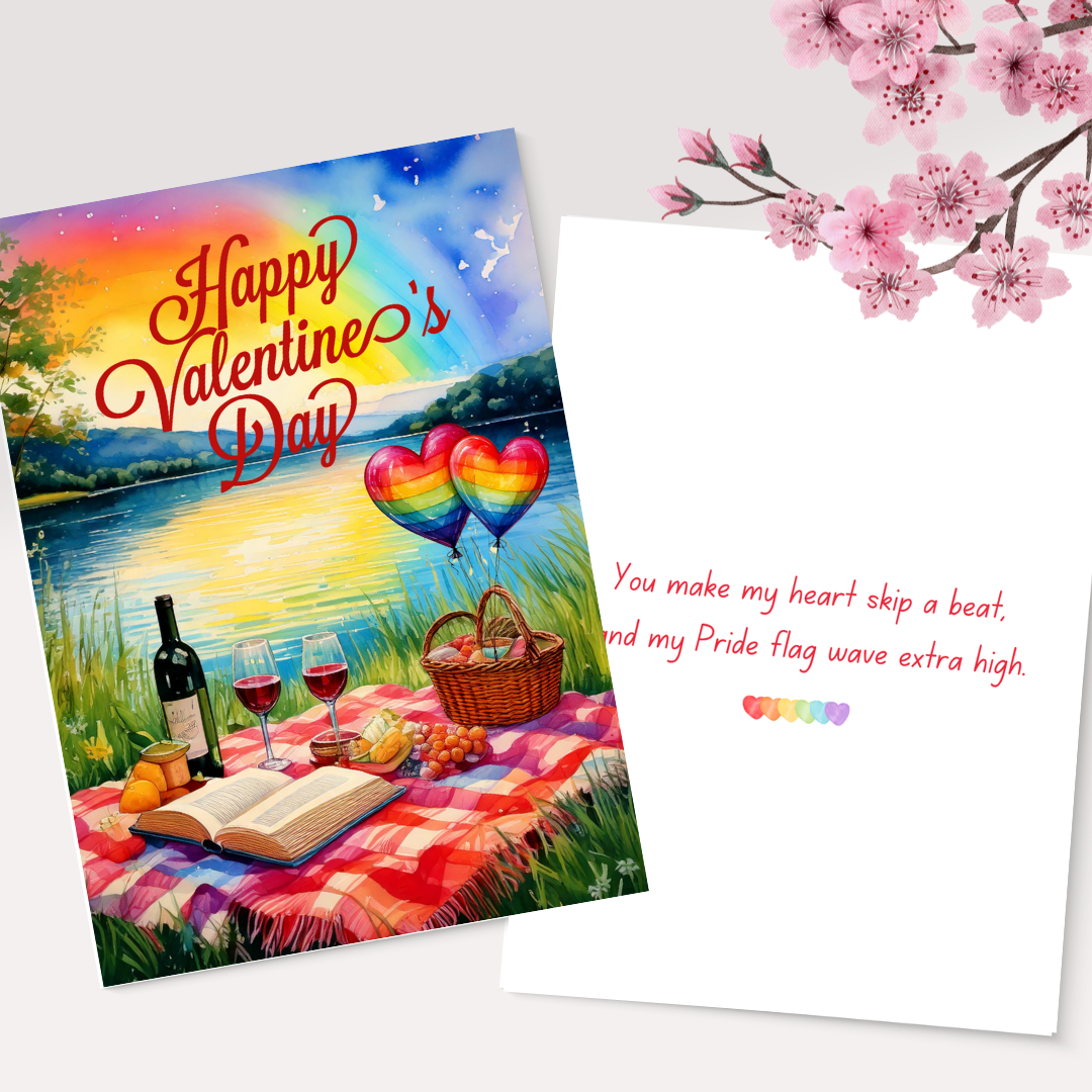 Inclusive Valentine’s Day Cards - LGBTQ+ Themed, Canva Link, Customizable, Ready to Print or Digital Use