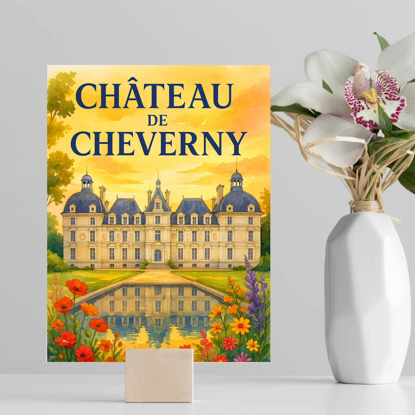 French Château Wedding Seating Chart | Destination Wedding Seating Poster | Travel-Themed Decor | Printable & Editable Canva Template