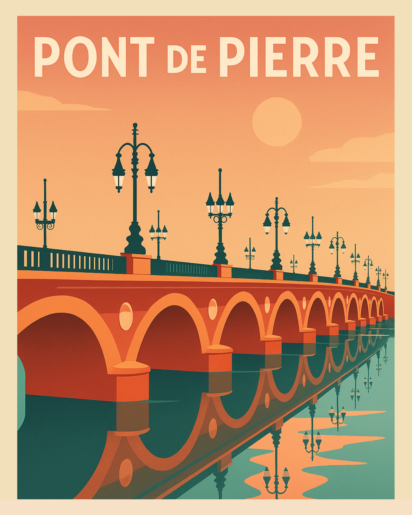 Pont de Pierre – Bordeaux - Premium Matte Paper Poster