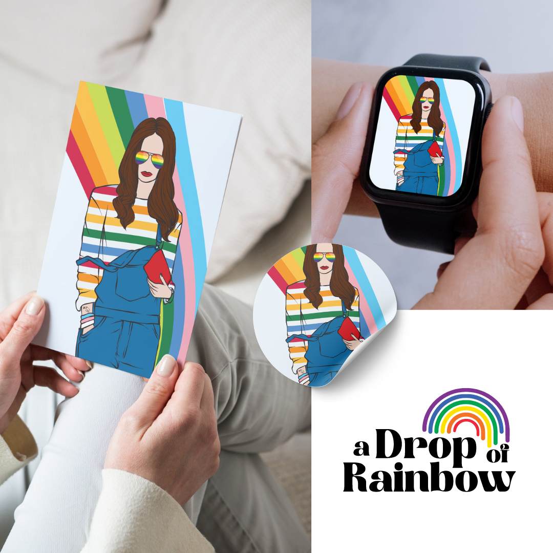 Printable Queer Elana Pride & Proud Art ©