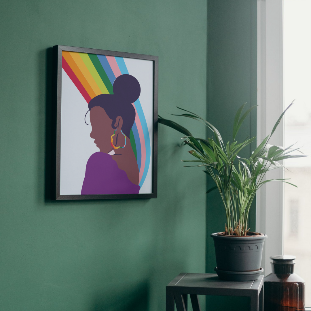 Printable Queer Aamina Pride & Proud Art ©