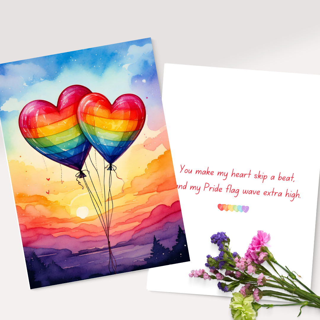 LGBTQ+ Valentine’s Day Cards - Humor for Queer Couples - Celebrate LGBTQ+ Love Stories| Canva Link Customizable, Ready to Print or Digital Use (Copy)