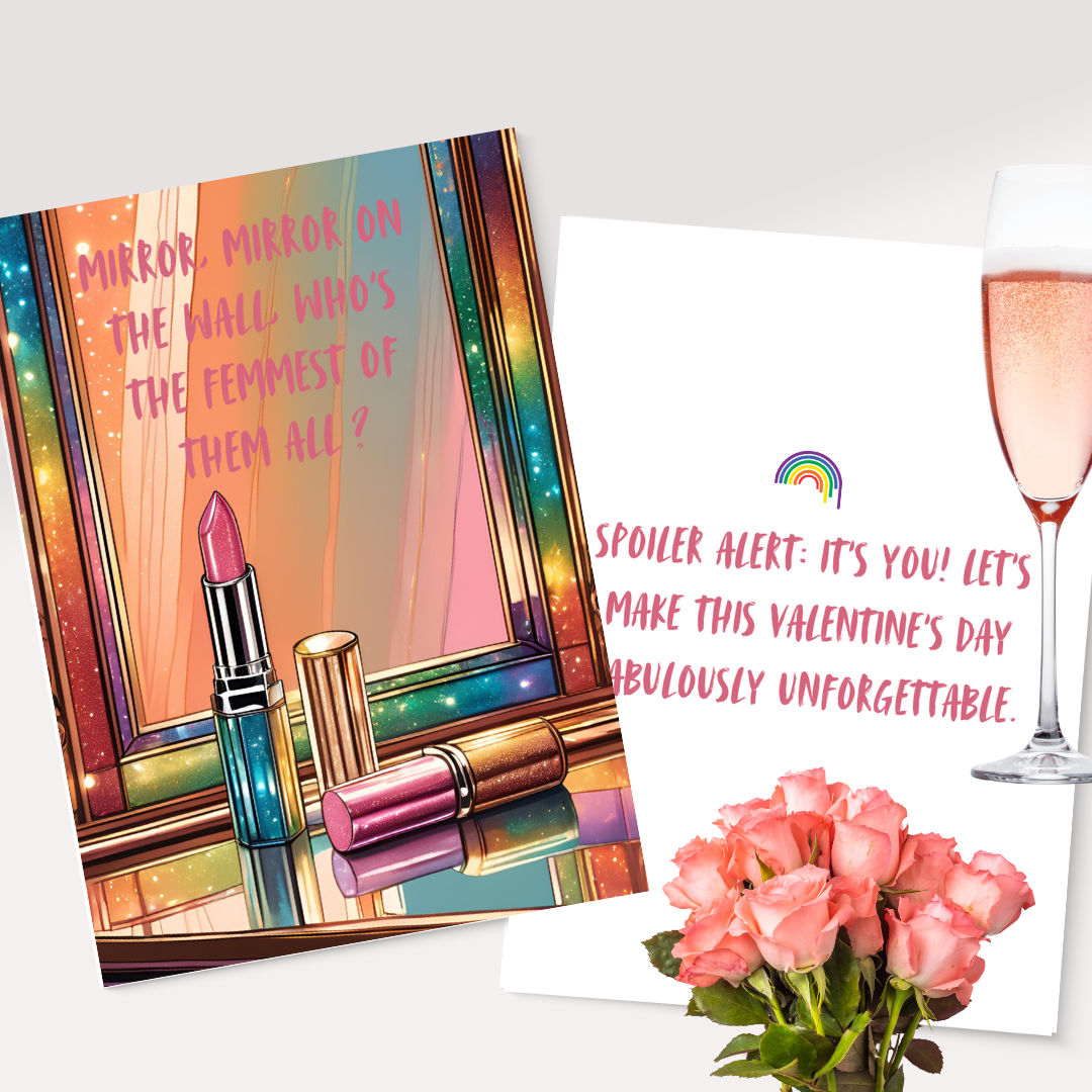 LGBTQ+ Valentine’s Day Cards - Humor for Queer Couples - Celebrate LGBTQ+ Love Stories| Canva Link Customizable, Ready to Print or Digital Use (Copy)