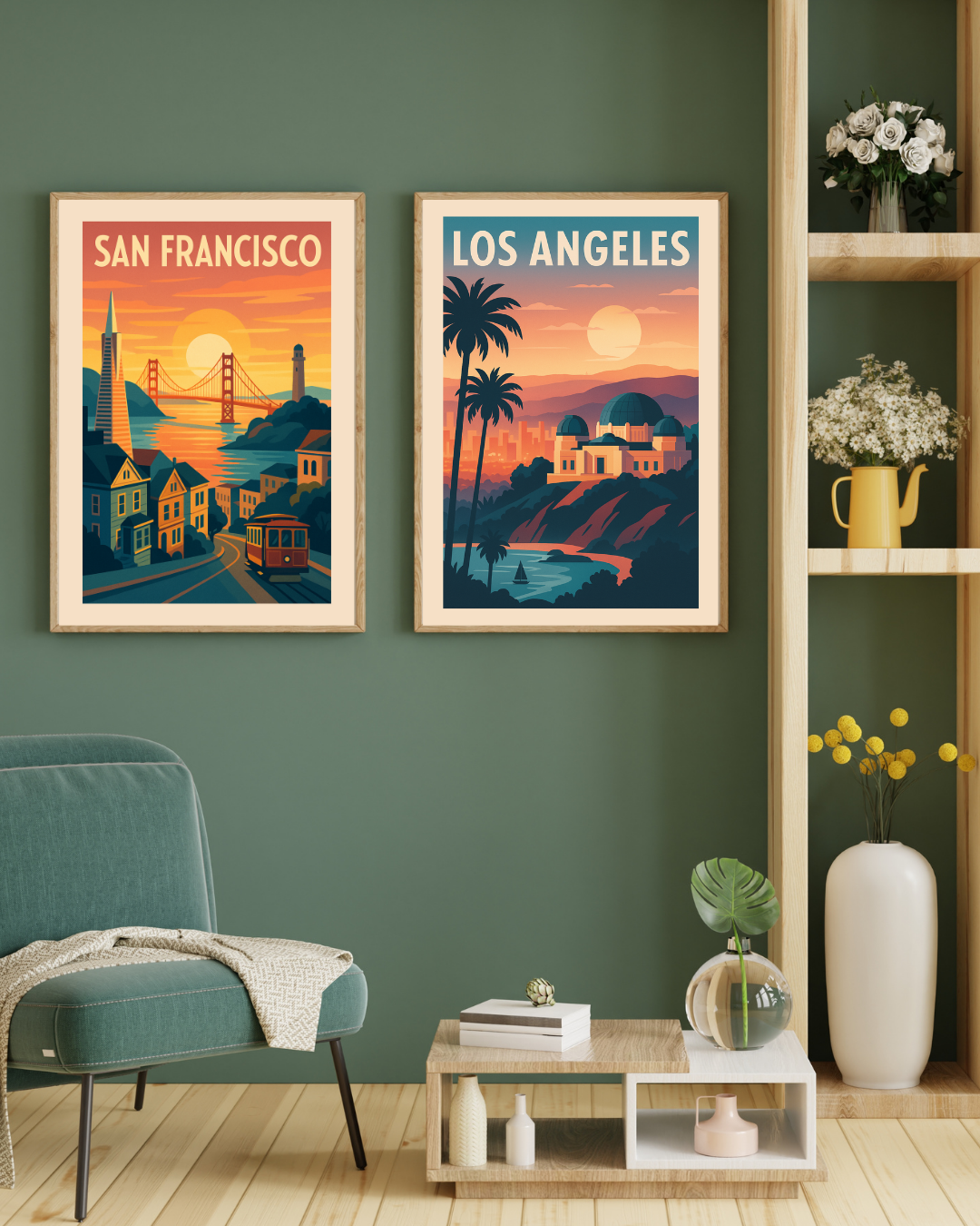 🌅 GoldenCoast Collection – Digital Travel Poster Set