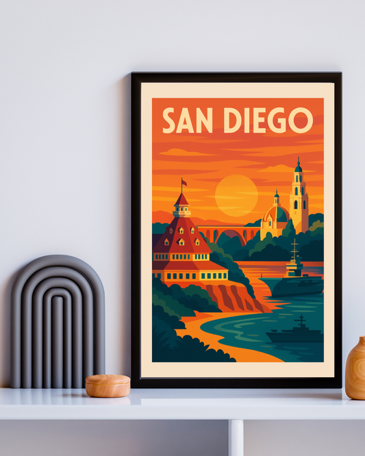 🌅 GoldenCoast Collection – Digital Travel Poster Set