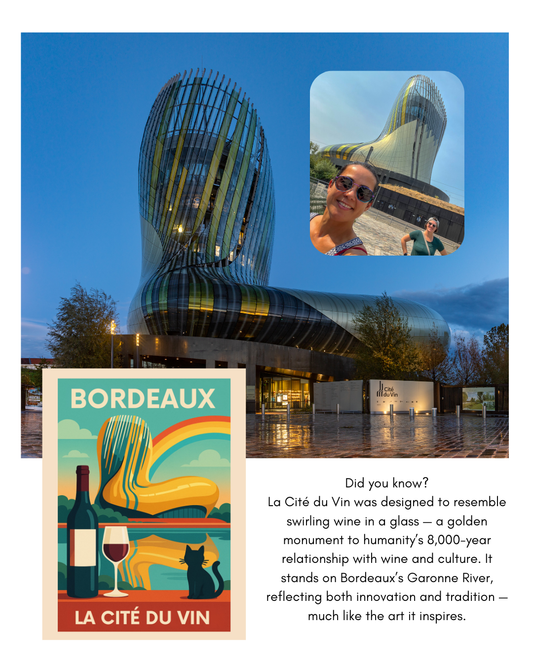 Bordeaux – La Cité du Vin Poster | A Drop of Rainbow CollectionPoster