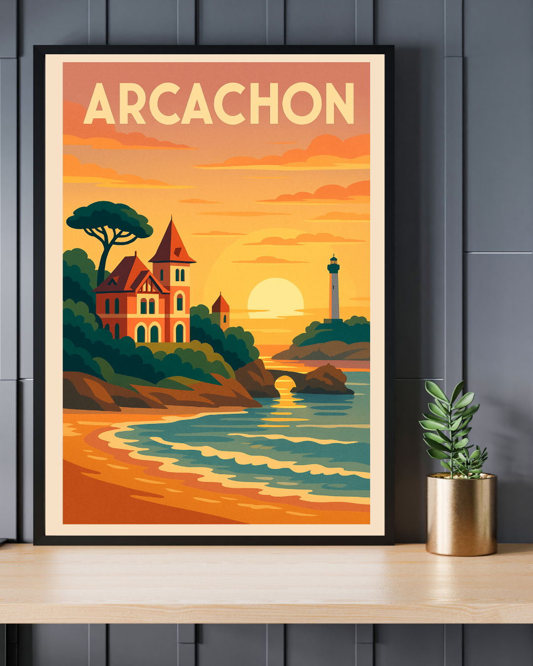 🌅 La Vie en Cote – Digital Travel Poster Collection