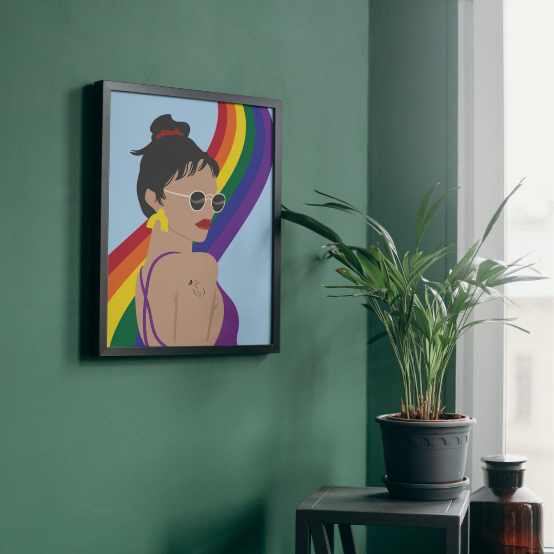 Printable Queer Tay Pride & Proud Art ©